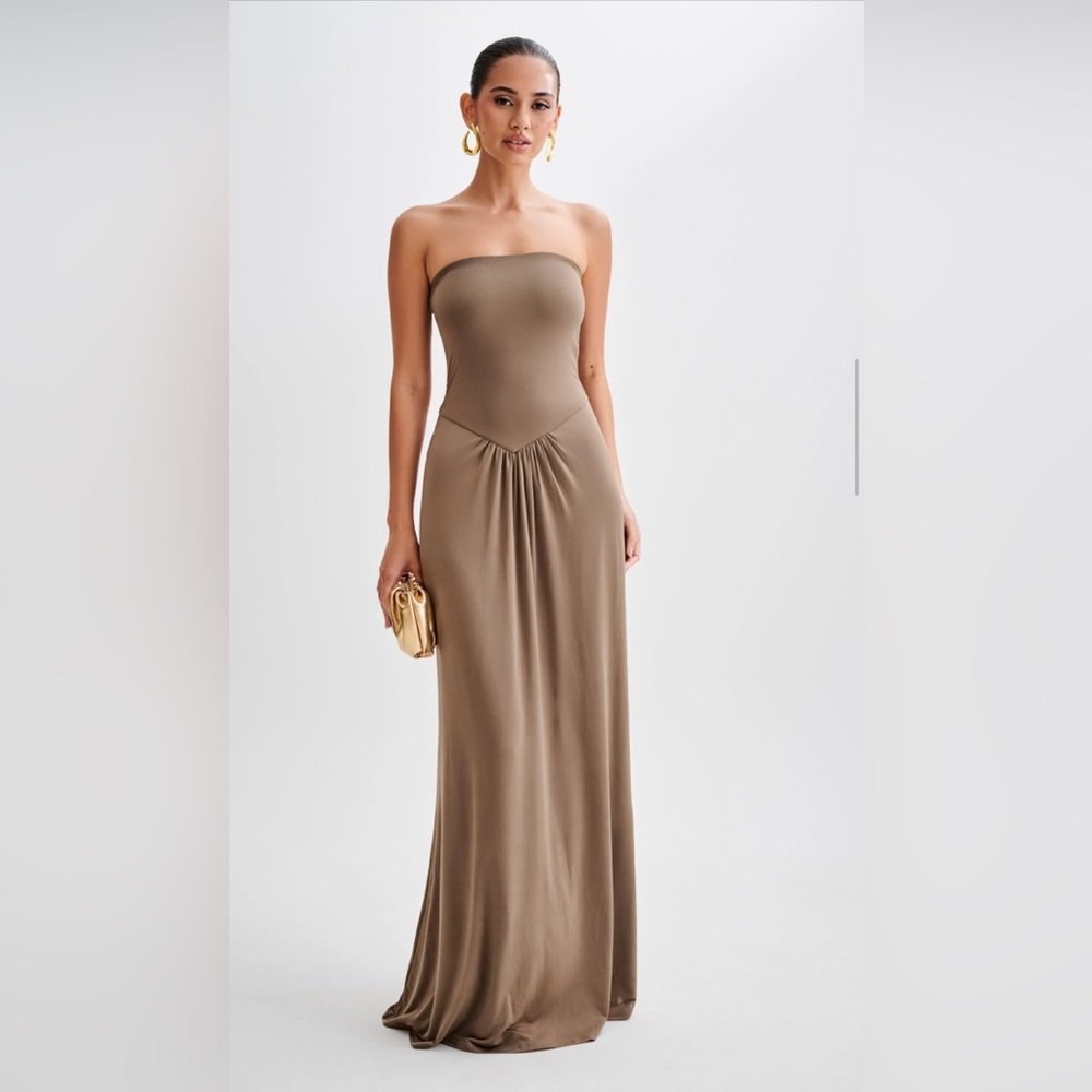 Meshki Strapless Slinky Maxi Dress